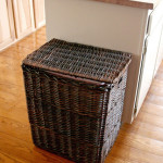 wicker recycling container